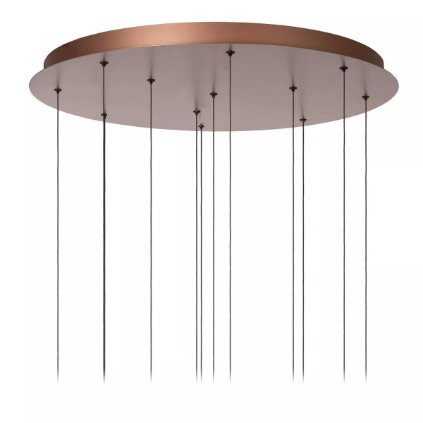 LED Hängelampe Rauchglas Aluminium Kupfer 2200-3300 K