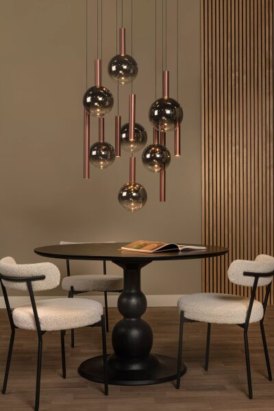 LED Hängelampe Rauchglas Aluminium Kupfer 2200-3300 K