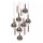 LED Hängelampe Rauchglas Aluminium Kupfer 2200-3300 K