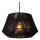 Hängelampe Stoff Metall 3-flammig Schwarz E27 L:35,5 cm
