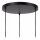 Hängelampe Stoff Metall 3-flammig Schwarz E27 L:35,5 cm