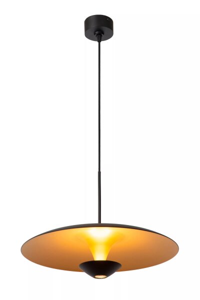 LED Pendelleuchte Aluminium Schwarz Gold 2700 K Ø40 cm
