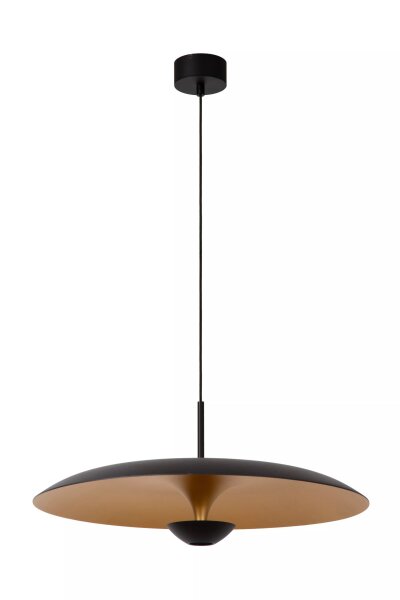 LED Pendelleuchte Aluminium Schwarz Gold 2700 K Ø60 cm