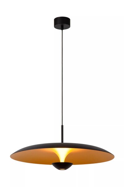 LED Pendelleuchte Aluminium Schwarz Gold 2700 K Ø60 cm
