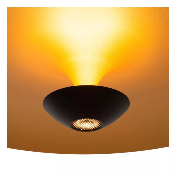 LED Pendelleuchte Aluminium Schwarz Gold 2700 K Ø60 cm