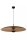 LED Hängeleuchte Aluminium Schwarz Gold 2700 K Ø80 cm