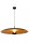 LED Hängeleuchte Aluminium Schwarz Gold 2700 K Ø80 cm