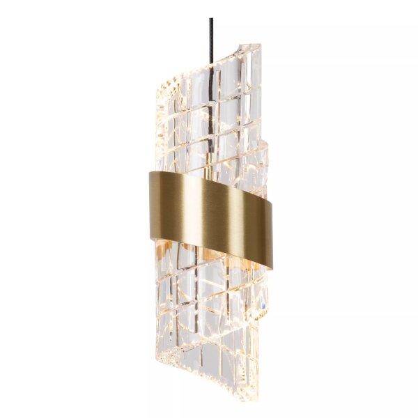 Moderne LED Pendelleuchte Gold L:30 cm 2700 K 5-flammig