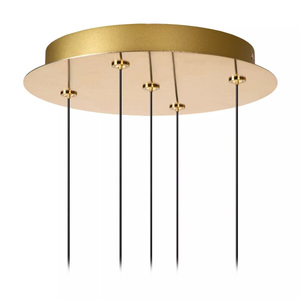 Moderne LED Pendelleuchte Gold L:30 cm 2700 K 5-flammig