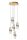 Moderne LED Pendelleuchte Gold L:30 cm 2700 K 5-flammig