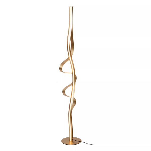 LED Stehlampe Gold Modern 163 cm 38 W 2700 K warmweiß