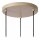 Hängelampe Glas Metall Taupe L:40 cm E27 3-flammig