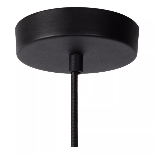 Pendelleuchte Metall Schwarz rund Ø11 cm E27 Modern