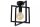 Schwarze Deckenlampe Metall H:26 cm E27 Vintage