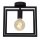 Schwarze Deckenlampe Metall H:26 cm E27 Vintage