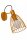 Wandspot Kinder Ockergelb Metall E27 schwenkbar B:15 cm