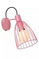 Wandstrahler Kinder Pink Metall E27 schwenkbar B:15 cm