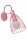 Wandstrahler Kinder Pink Metall E27 schwenkbar B:15 cm