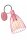 Wandstrahler Kinder Pink Metall E27 schwenkbar B:15 cm