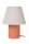 Tischleuchte Stoff Keramik Beige Terrakotta E14 27 cm