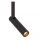 Wandlampe Stoff Metall Beige Schwarz Lesen E27 H:58 cm