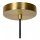 Runde Hängelampe Glas Metall Grün Gold E27 Ø30 cm