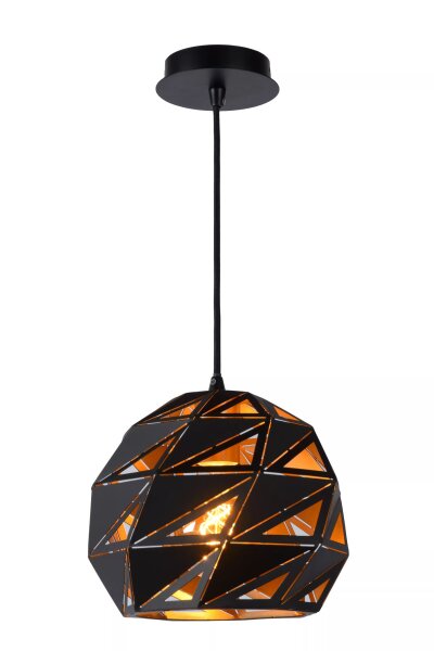Stylische Hängeleuchte Metall Schwarz Ø25 cm E27 Modern