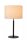 Tischlampe Stoffschirm Loft Beige Schwarz E27 50,5 cm
