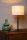 Tischlampe Stoffschirm Loft Beige Schwarz E27 50,5 cm