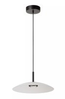 LED H&auml;ngelampe Glas Wei&szlig; akzentuiert &Oslash;40 cm 2700 K