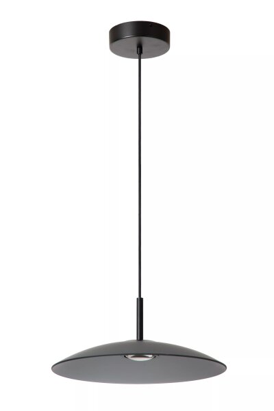 LED Hängelampe Rauchglas akzentuiert 2700 K Ø40 cm rund