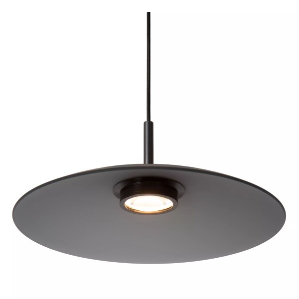 LED Hängelampe Rauchglas akzentuiert 2700 K Ø40 cm rund