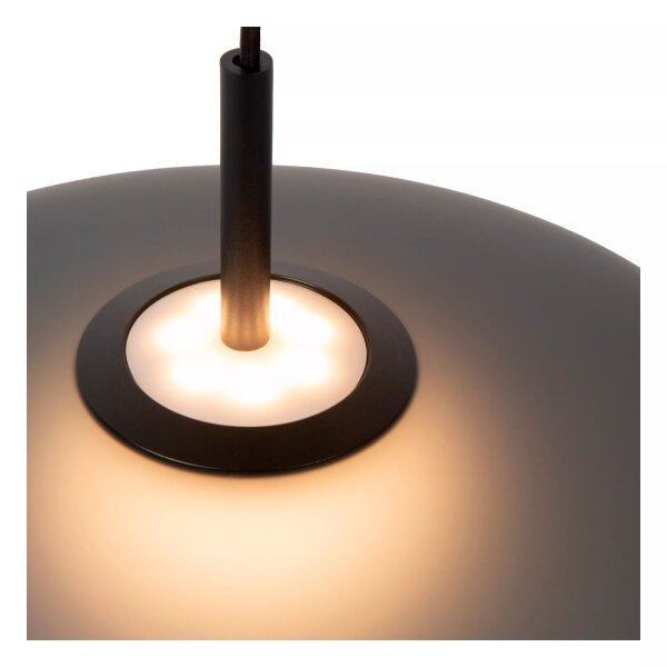 LED Hängelampe Rauchglas akzentuiert 2700 K Ø40 cm rund