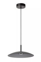 LED H&auml;ngelampe Rauchglas akzentuiert 2700 K &Oslash;40 cm rund