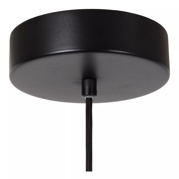 Runde LED Hängeleuchte Glas Bernstein Ø60 cm 2700 K