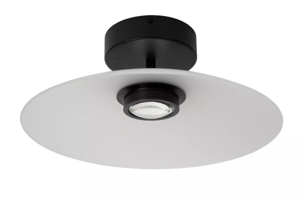 LED Deckenlampe Glas Weiß Ø40 cm 2700 K akzentuiert