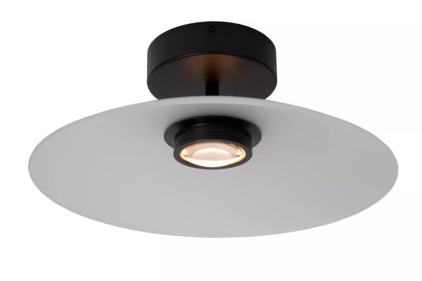 LED Deckenlampe Glas Weiß Ø40 cm 2700 K akzentuiert
