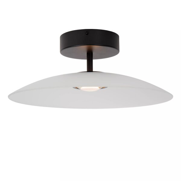 LED Deckenlampe Glas Weiß Ø40 cm 2700 K akzentuiert