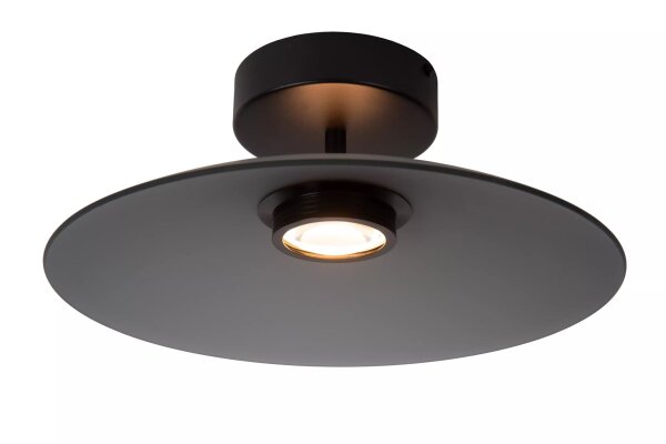 LED Deckenlampe Rauchglas 40 cm rund 2700 K akzentuiert