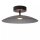 LED Deckenlampe Rauchglas 40 cm rund 2700 K akzentuiert