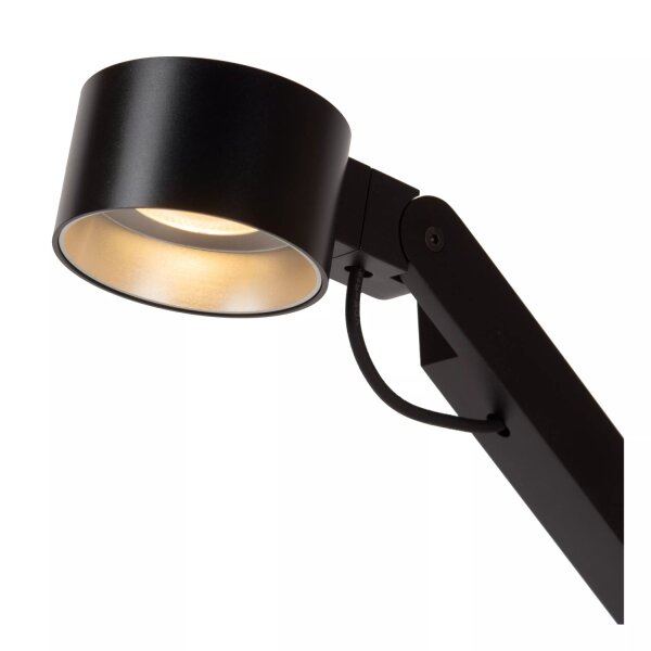 LED Schreibtischleuchte flexibel Schwarz 90 cm 3000 K