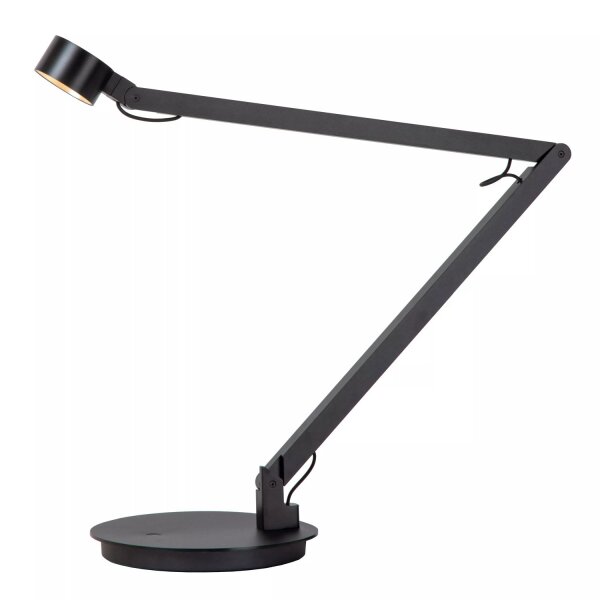 LED Schreibtischleuchte flexibel Schwarz 90 cm 3000 K
