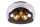 Moderne Deckenlampe Rauchglas Metall E27 Ø50 cm rund