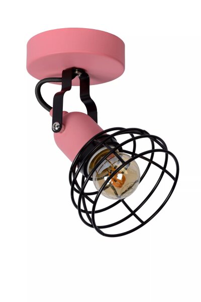 Deckenstrahler Kinder Rosa E27 schwenkbar B:10,5 cm