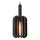 Hängelampe Filz Metall Grau Schwarz E27 98 cm 3-flammig