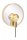 Spiegelleuchte Wand Holz Natur H:33 cm E27 bis 25 W