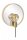 Spiegelleuchte Wand Holz Natur H:33 cm E27 bis 25 W