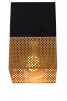 Deckenlampe Industrial Schwarz Gold E27 L:10 cm Metall