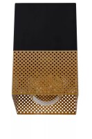 Deckenlampe Industrial Schwarz Gold E27 L:10 cm Metall