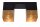 Deckenleuchte Industrial Schwarz Gold E27 L:32cm Metall